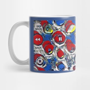 Life On Remote Control in Primary Colours Mug